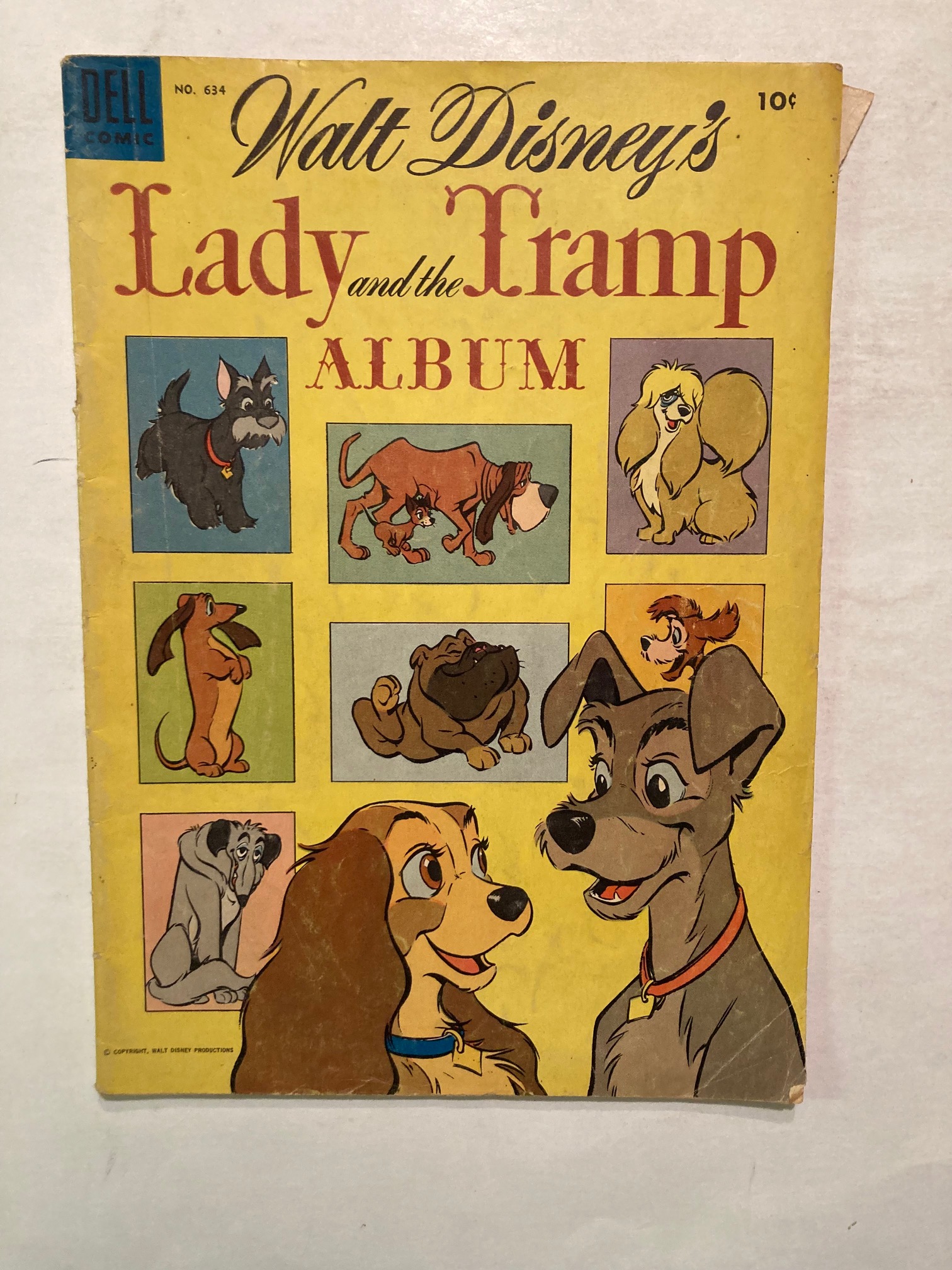 Walt Disney's Lady and the Tramp Album, #634: (1955) Comic